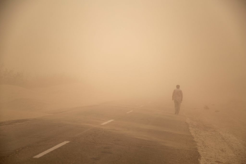 Dust storm in Iran